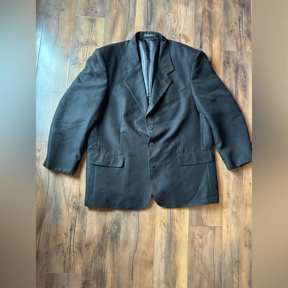 Members Only Black Structured Blazer Jacket – Size 44R